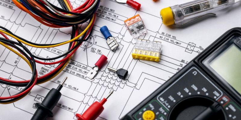 wires and electric system map