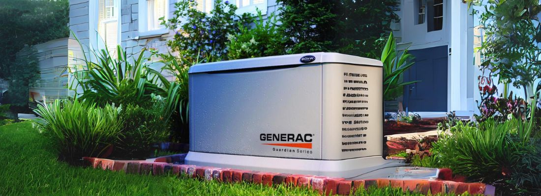 A professional generator installation securely connects the generator to the home's electrical system, providing reliable backup power